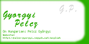 gyorgyi pelcz business card